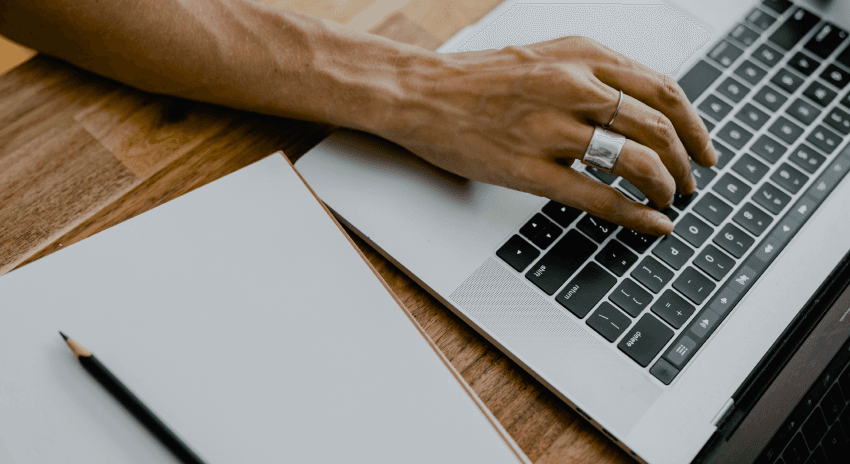 Reading terms on a laptop keyboard